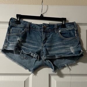 Empyre Distressed Blue Jean Shorts